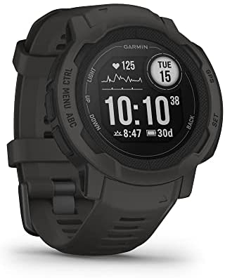 Garmin Instinct 2, Smartwatch, 45mm, Rugged design, Autonomia 28 giorni, 30 app multisport, GPS, Cardio, SpO2, Activity Tracker 24/7, Connect IQ (Graphite)