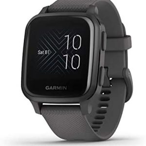 Garmin Venu Sq, Smartwatch GPS Sport con Monitoraggio della Salute e Garmin Pay, Grigio (Ardesia/Grigio), Schermo1.3" (33,1 mm) diagonale