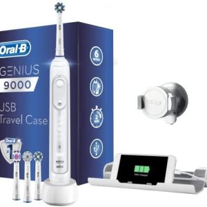 Oral-B Genius 9000 Electric Ricaricabile Toothbrush Powered by Braun - White by Oral-B