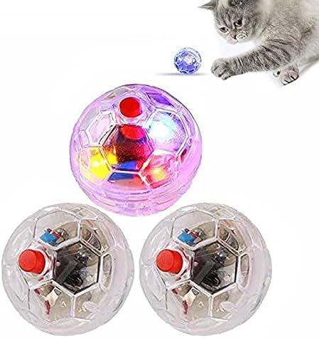 3X Ghost Hunting Touch Activated Flashing Balls, Ghost Hunting Motion Light Up Cat Balls, Paranormal Equipment Pet Balls Toy
