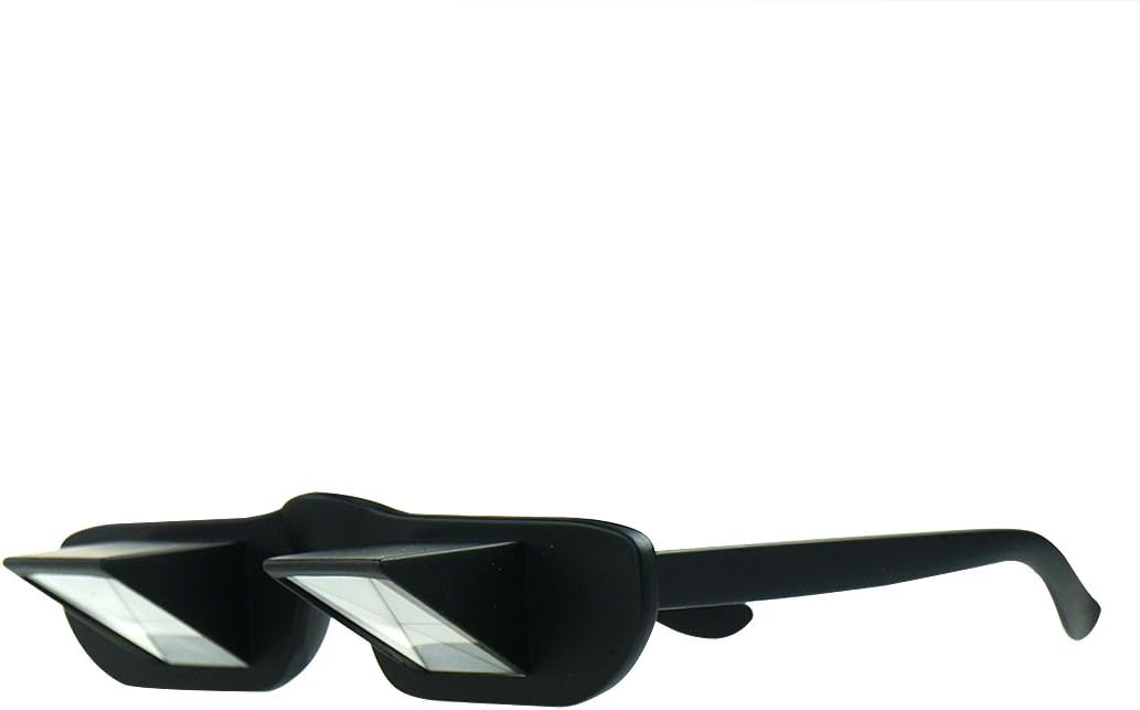 Asnlove Lazy Glasses, Lazy Reader 90 Grad, unisex prismatic glasses with 90 ° angular for horizontal viewing views lying on the bed or watching TV