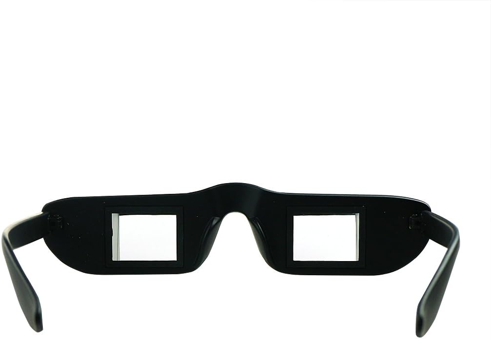 Asnlove Lazy Glasses, Lazy Reader 90 Grad, unisex prismatic glasses with 90 ° angular for horizontal viewing views lying on the bed or watching TV