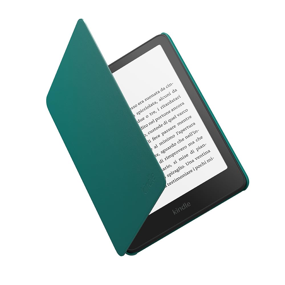 Case for Amazon Kindle Paperwhite and Amazon Kindle Colorsoft, light and waterproof, folding protective case | Green Green Fabric