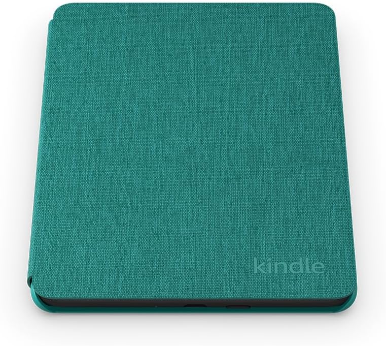 Case for Amazon Kindle Paperwhite and Amazon Kindle Colorsoft, light and waterproof, folding protective case | Green Green Fabric