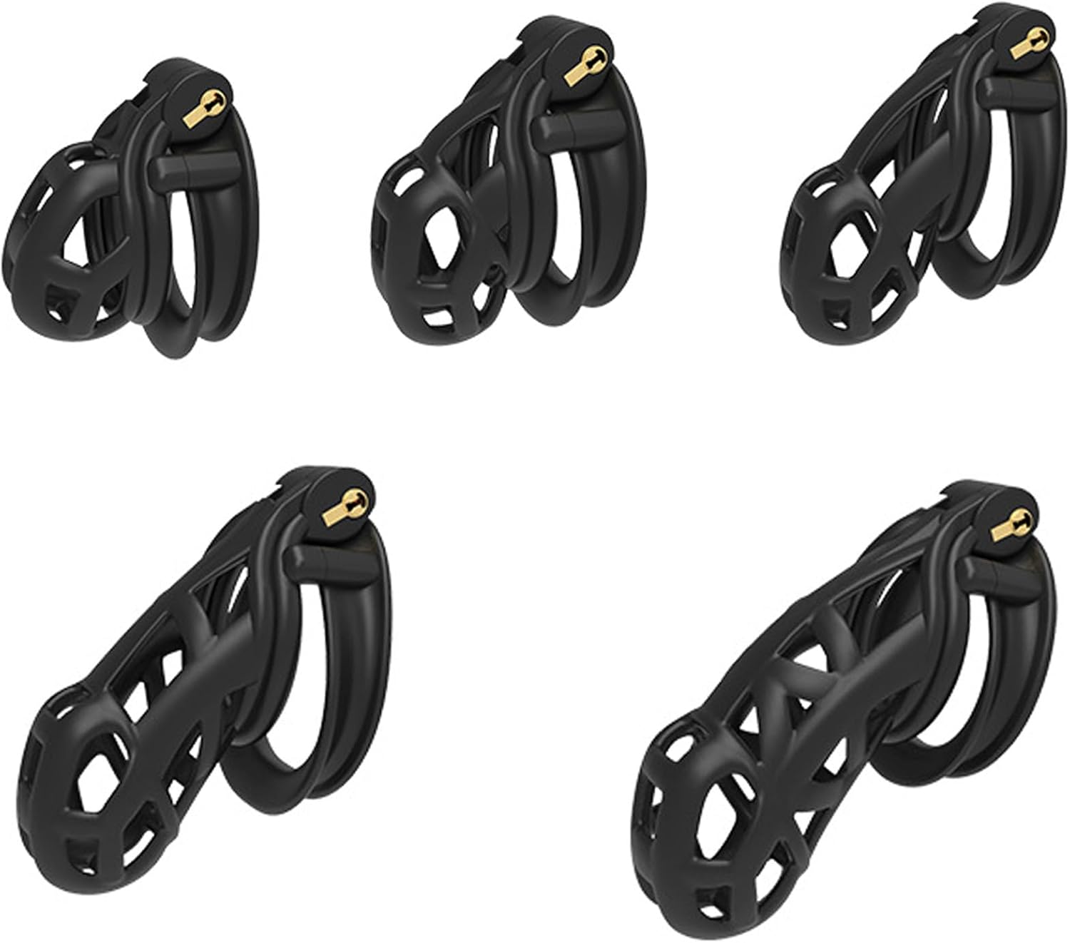 Comfortable men's training cage improved with 4 rings, special underwear for men's adults -ha16 (black, nub) Nub Nub