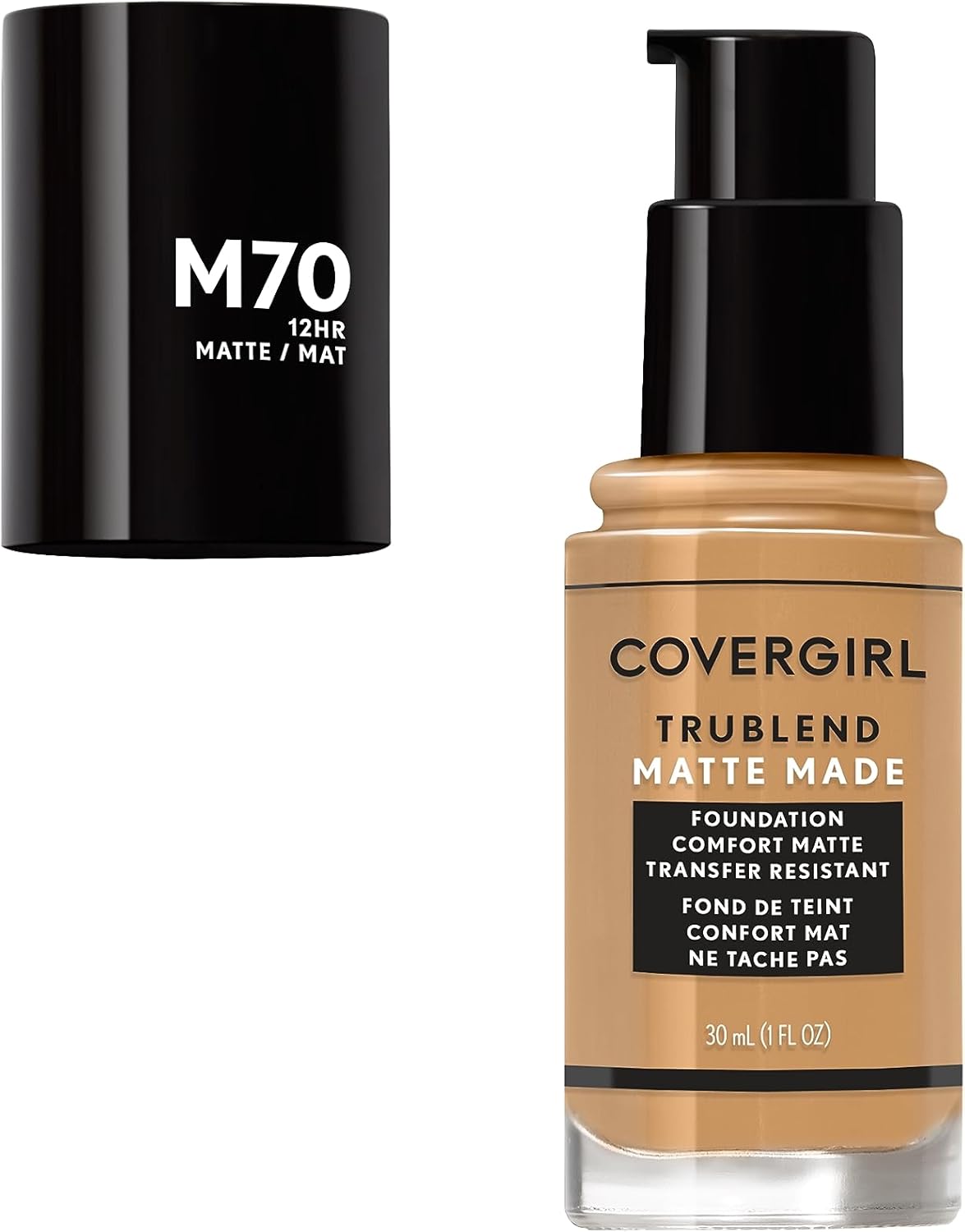 Covergirl Trublend Matte Made Liquid Foundation - M70 Sand Beige For Women 1 Oz Foundation 2 M70 Beige sand