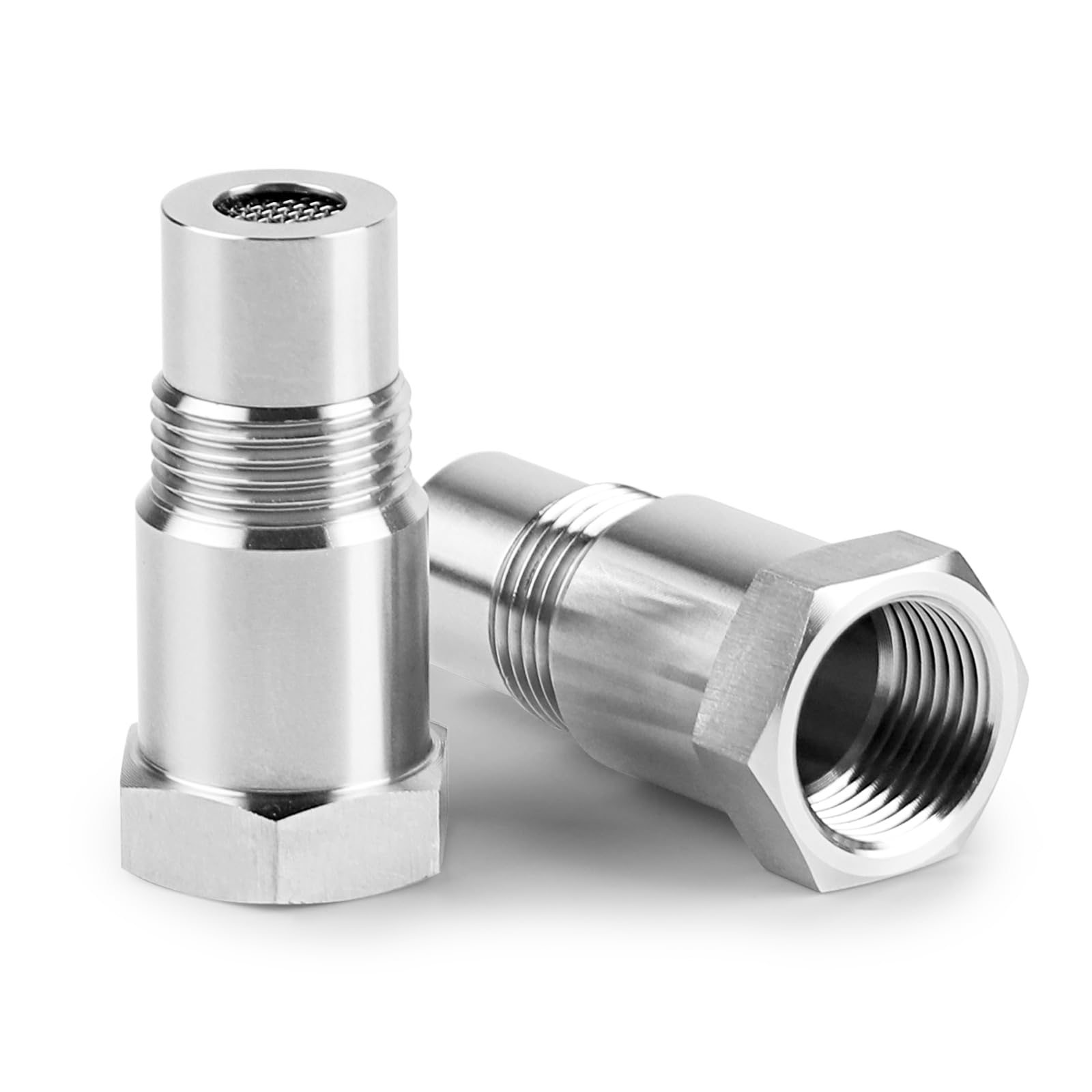 Dbreaks 2pcs Universal O2 Oxygen Sensor Adapter, 45mm spacer oxygen sensor, Extender Oxygen Sensor for M18 x 1.5 exhaust systems