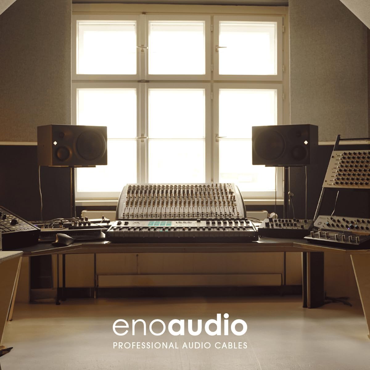 ENAUDIO MOGAMI 2534 Quad Professionel Studio Symmetrical microphone cable | Neutrik Gold XLR female - Male XLR | Hifi, red, 15 m