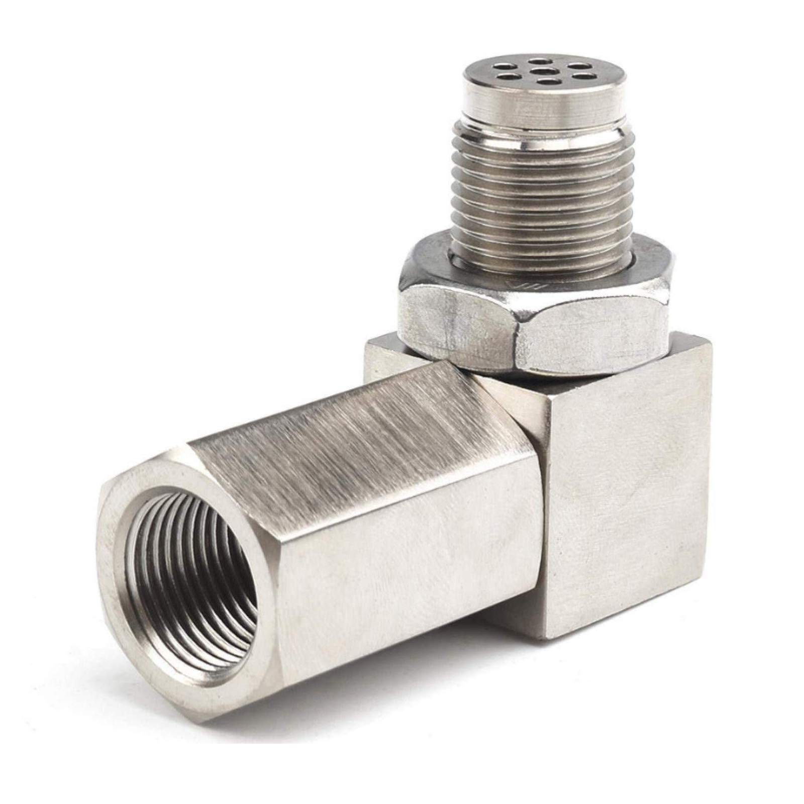 Extender oxygen sensor, 90 degrees O2 oxygen sensor Lambda probe adapter for cars, car oxygen sensor M18x1.5mm, for exhaust systems