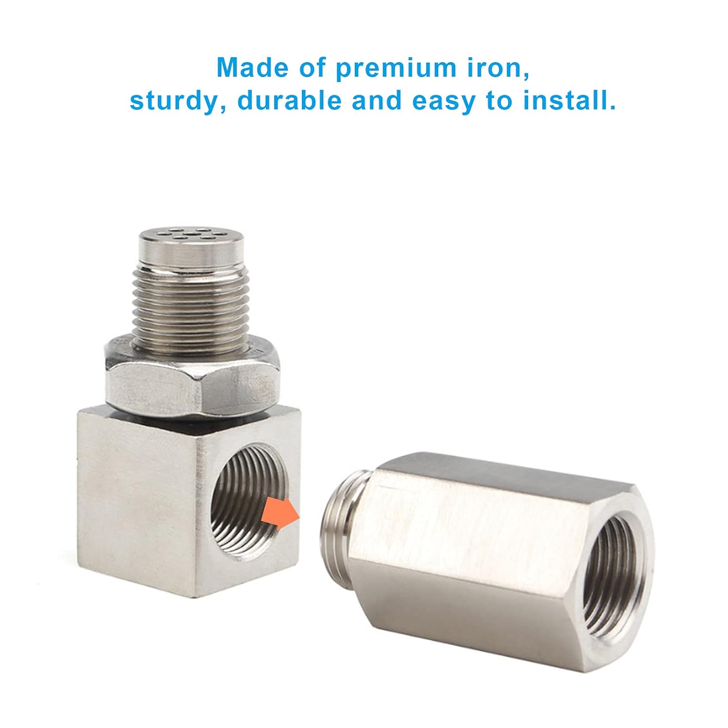 Extender oxygen sensor, 90 degrees O2 oxygen sensor Lambda probe adapter for cars, car oxygen sensor M18x1.5mm, for exhaust systems