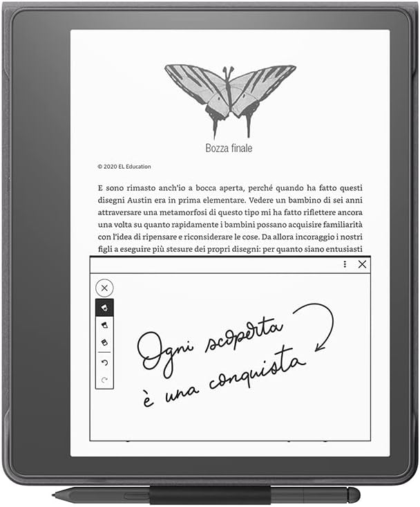 Fabric case for Amazon Kindle Scube, with folding cover and magnetic attachment | Compatible only with Kindle Scube | Light and thin design | Black