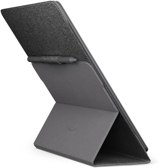 Fabric case for Amazon Kindle Scube, with folding cover and magnetic attachment | Compatible only with Kindle Scube | Light and thin design | Black