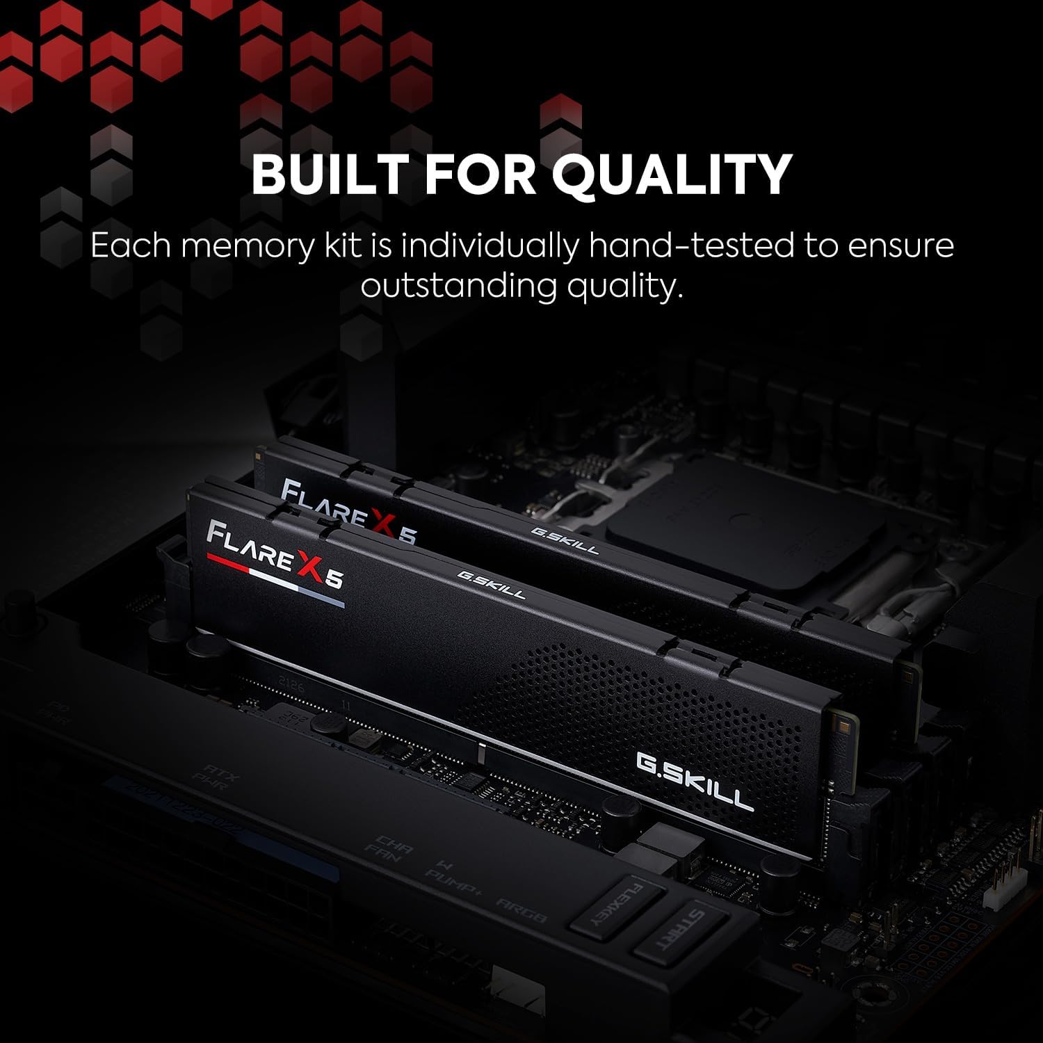 G.Skill Flare X5 Series (AMD Expo) DDR5 RAM 64 GB (2 x 32 GB) 6000 m/s cl30-40-40-96 1.40 V UDIMM Opaco Black (F5-6000J3040G32GX2-FX5) 64GB (2x32gb) DDR5-6000 30-40-96 opaque