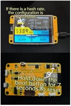 Genérico Miner of Bitcoin BTC USB Nminer | 375k/hs hashrate | Intelligent 2.8 "| Cryptocurrency mining machine only Lottery | Better than Nerd Miner V2/V3