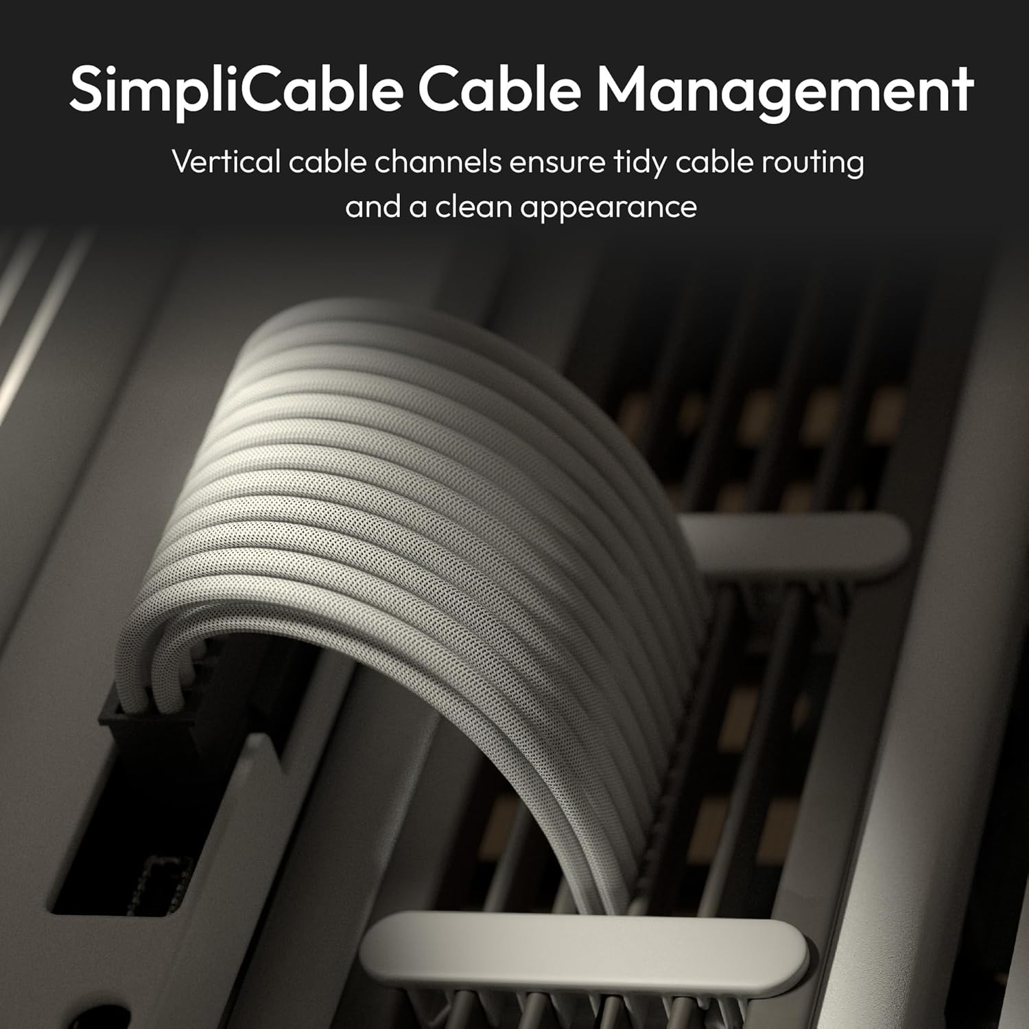 HAVN HS 420 VGPU Dual-Chamber Mid Tower ATX PC Case White | PCIe 5.0 Vertical GPU Kit, 11x 140mm Fan Slots & 2X 420mm Radiator Support, SimpliCable Cable Management, Tempered Glass, PWM Fan Hub White Vertical GPU Mount