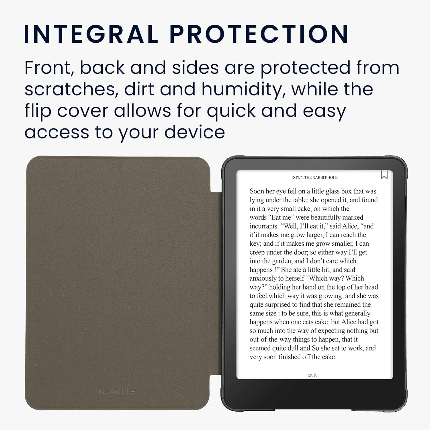 Kwmobile Ereader Case compatible with Amazon Kindle Paperwhite (2024)/Colorsoft Cover - EBOOK READER FLIP CASE - Cover magnetic Ereader Leather Po Cuore