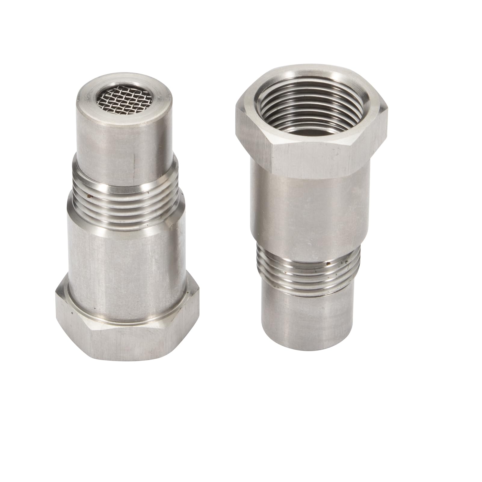 Lambda probe emulator 2 pieces of prolong oxygen sensor m18 x 1.5 mm, konuooer filter O2 oxygen sensor lambda probe adapter 45 mm, for car unloading system accessories