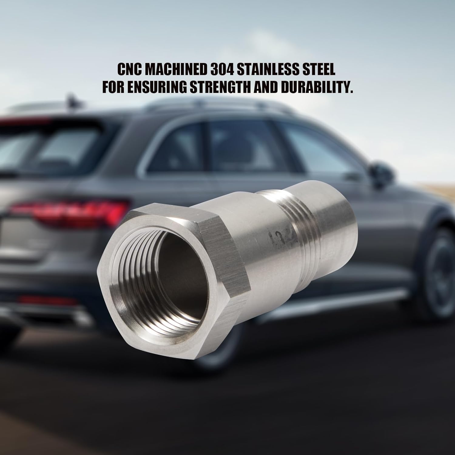 Lambda probe emulator 2 pieces of prolong oxygen sensor m18 x 1.5 mm, konuooer filter O2 oxygen sensor lambda probe adapter 45 mm, for car unloading system accessories