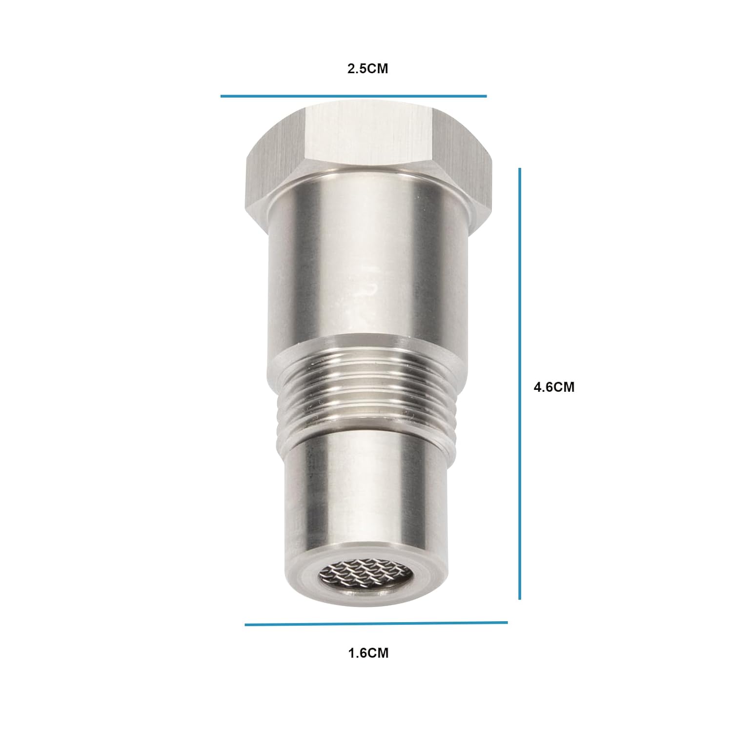 Lambda probe emulator 2 pieces of prolong oxygen sensor m18 x 1.5 mm, konuooer filter O2 oxygen sensor lambda probe adapter 45 mm, for car unloading system accessories