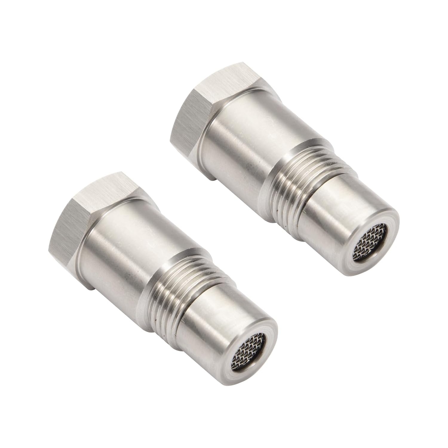 Lambda probe emulator 2 pieces of prolong oxygen sensor m18 x 1.5 mm, konuooer filter O2 oxygen sensor lambda probe adapter 45 mm, for car unloading system accessories