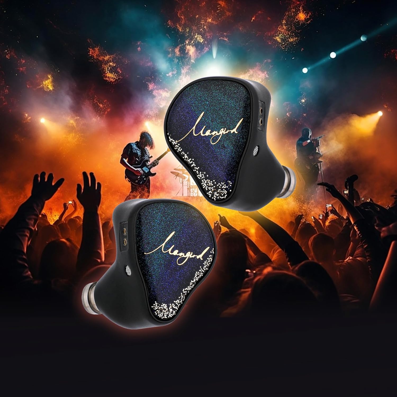 Linsoul Xenns Mangird Te Pro in Ear Monitor, 6ba+2DD Hybrid Earphone Iem, Wired Gaming Earbuds with Detachable Iem Cable For Musician Audiophile
