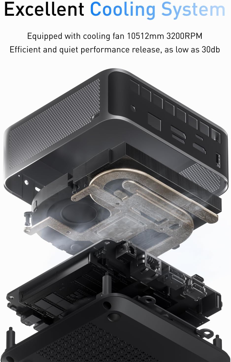 Minisforum at Mini PC M1 PRO-285H with Intel Core Ultra processor 9 285h (16C/16T, up to 5.4 GHz), Mini Computer 64 GB DDR5 PCIE4.0 SSD 2 TB, Quad display with HDMI 2.1/USB4/DP, 5 USB ports, WiFi 7 M1 PRO-285H (64+2TB)