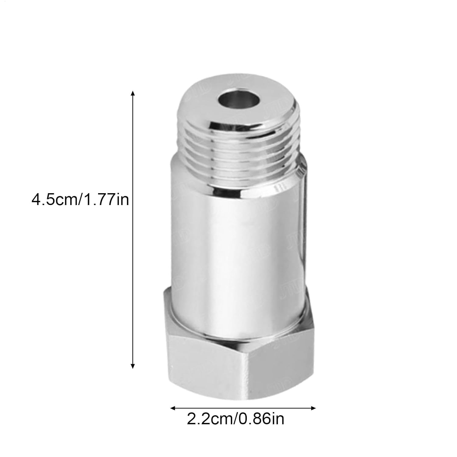 O2 Sensor Spacer, Stainless Steel Oxygen Sensor, Downstream Oxygen Sensor Connector, Auto Oxygen Sensors Connector 4.5x2.2cm for Women, Men, Adults, Present, Indoor, Outdoor