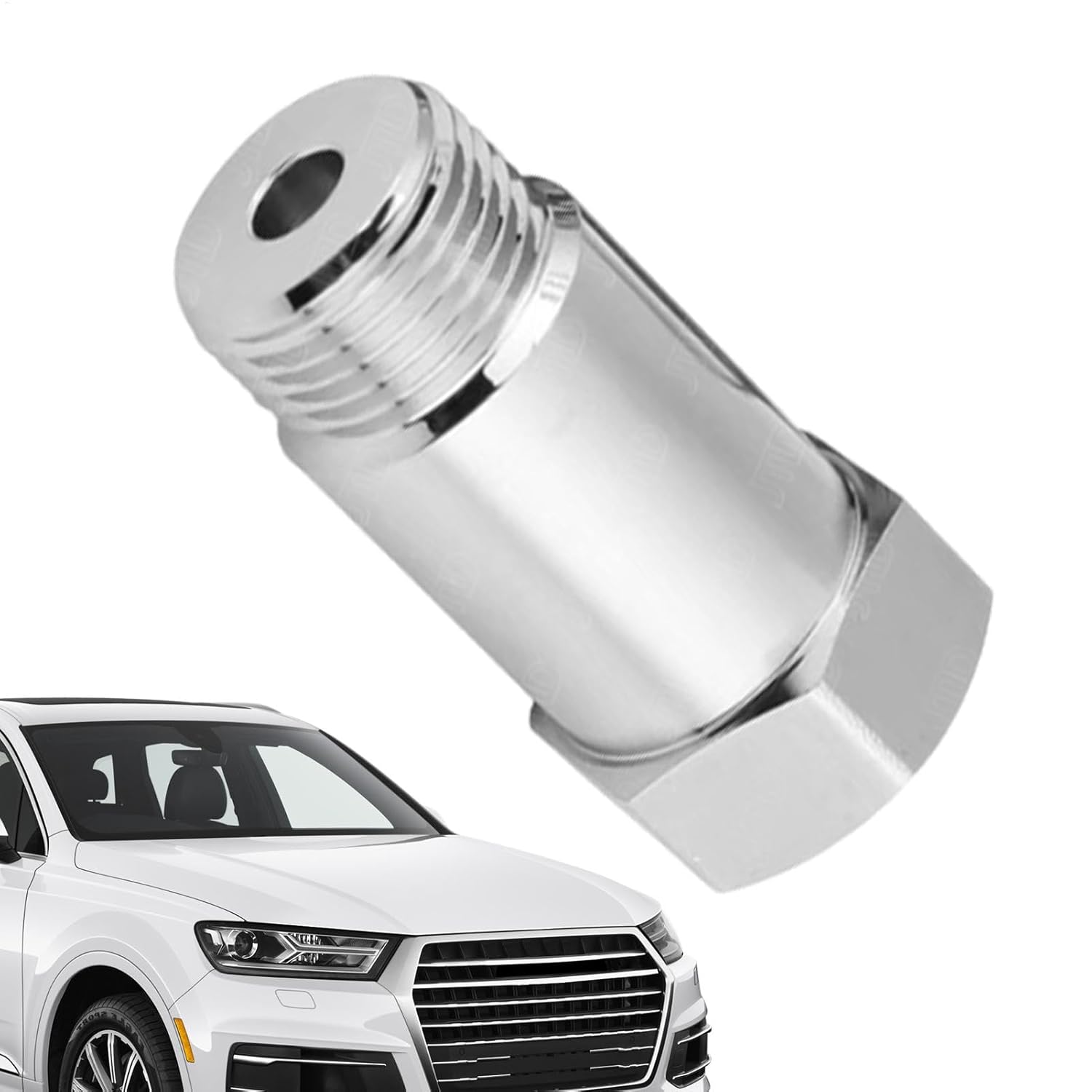 O2 Sensor Spacer, Stainless Steel Oxygen Sensor, Downstream Oxygen Sensor Connector, Auto Oxygen Sensors Connector 4.5x2.2cm for Women, Men, Adults, Present, Indoor, Outdoor