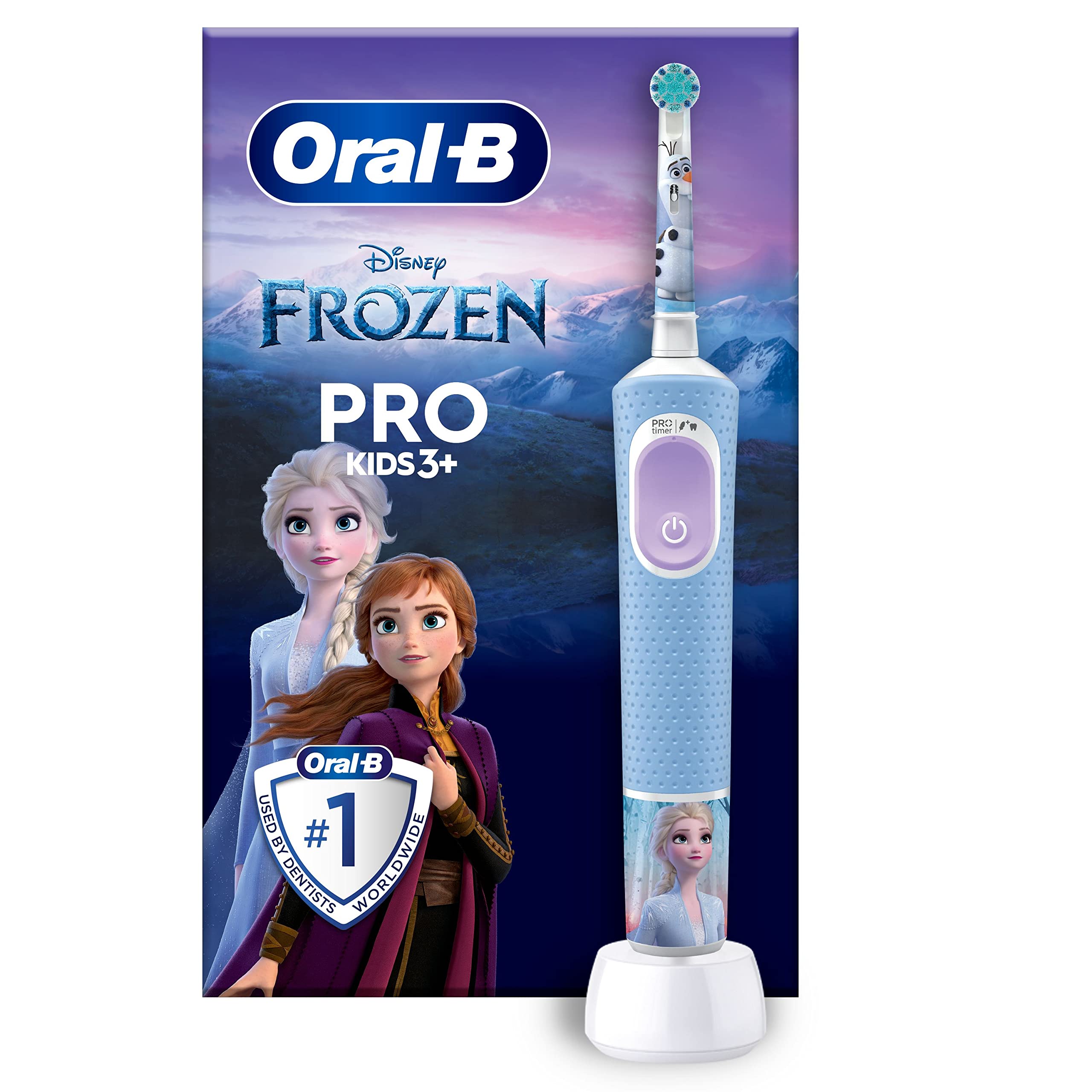 Oral-B Electrical Brush Rechargeable Pro Kids Frozen, 1 head, for children from 3 years up, 1 toothbrush
