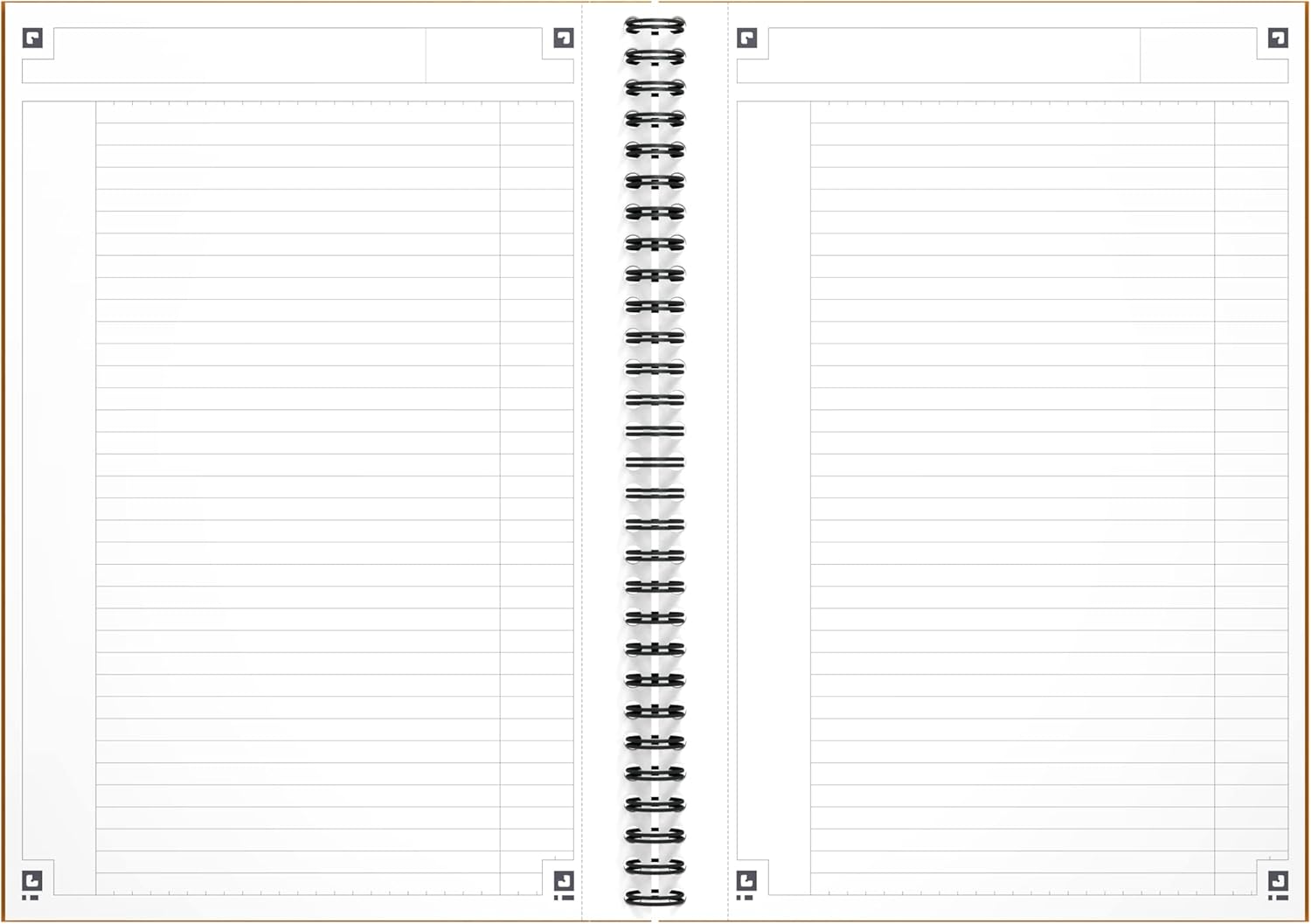 Oxford International Taccuino B5 striped, 6 mm, 160 pages, full binding, paper cover, color: orange b5 lines