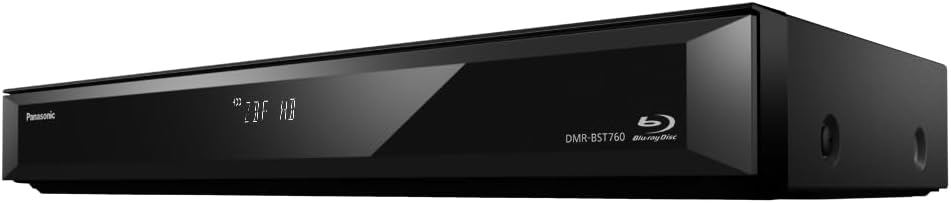 Panasonic DMR-BST760AG-Blu-ray reader and recorder with Twin HD DVB-STuer, 500 GB, 4K Upscaling, Ultra HD, simultaneous recording, Smart Ready, Black