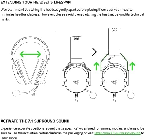 Razer BlackShark V2 X Gaming Headset: 7.1 Surround Sound - 50mm Drivers - Memory Foam Cushion - For PC, PS4, PS5, Switch - 3.5mm Audio Jack - Black Black 3.5 mm PC Headset