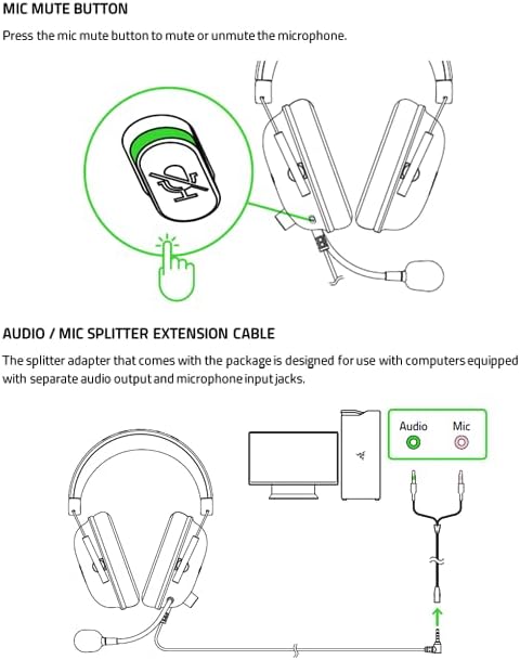 Razer BlackShark V2 X Gaming Headset: 7.1 Surround Sound - 50mm Drivers - Memory Foam Cushion - For PC, PS4, PS5, Switch - 3.5mm Audio Jack - Black Black 3.5 mm PC Headset
