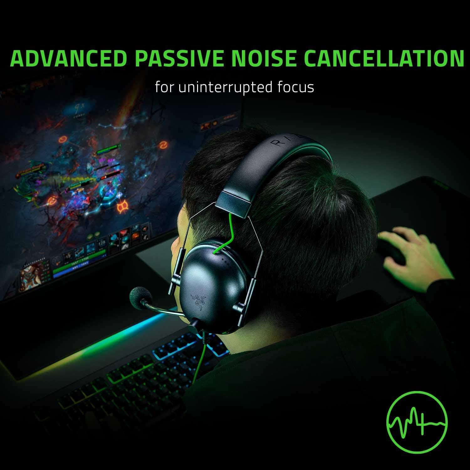 Razer BlackShark V2 X Gaming Headset: 7.1 Surround Sound - 50mm Drivers - Memory Foam Cushion - For PC, PS4, PS5, Switch - 3.5mm Audio Jack - Black Black 3.5 mm PC Headset