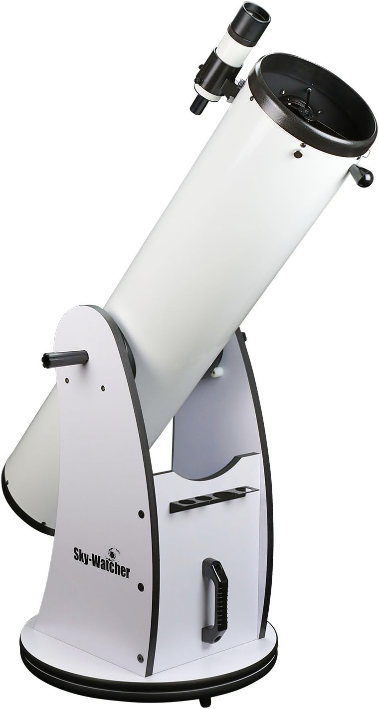 Sky-Watcher Classic 200 Dobsonian 8-inch Telescope – Solid-Tube – Simple, Traditional Design – Easy to Use, Perfect for Beginners, White (S11610) Traditional 8" Dobsonian