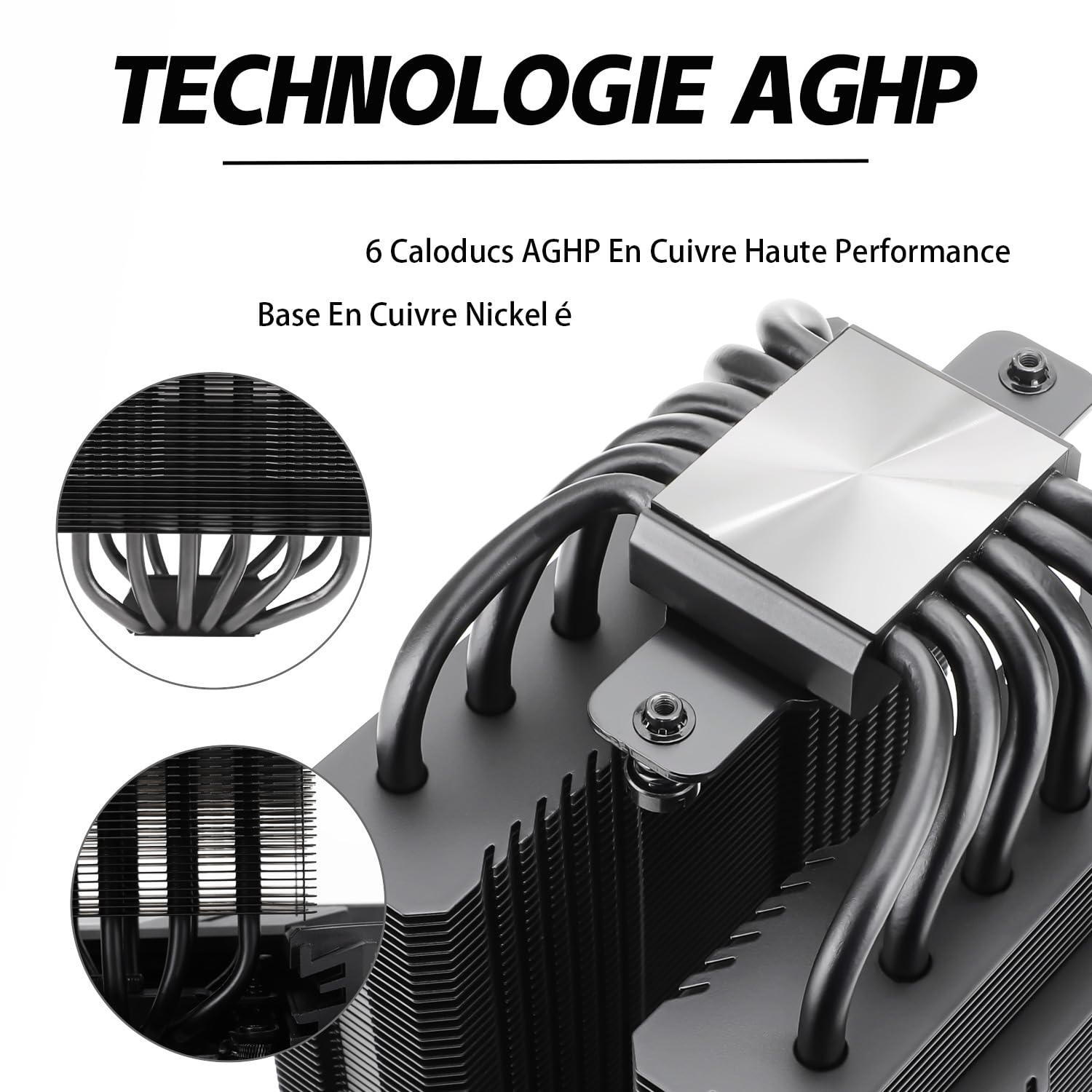 TR Peerless Assassin 120 Black Air Cooler CPU, 6 heat pipes, double 120 mm PWM TL-C12B fan, AGHP technology, for AMD AM4 AM5, Intel 1700/1150/1155/1200/2011 PA 120 Black