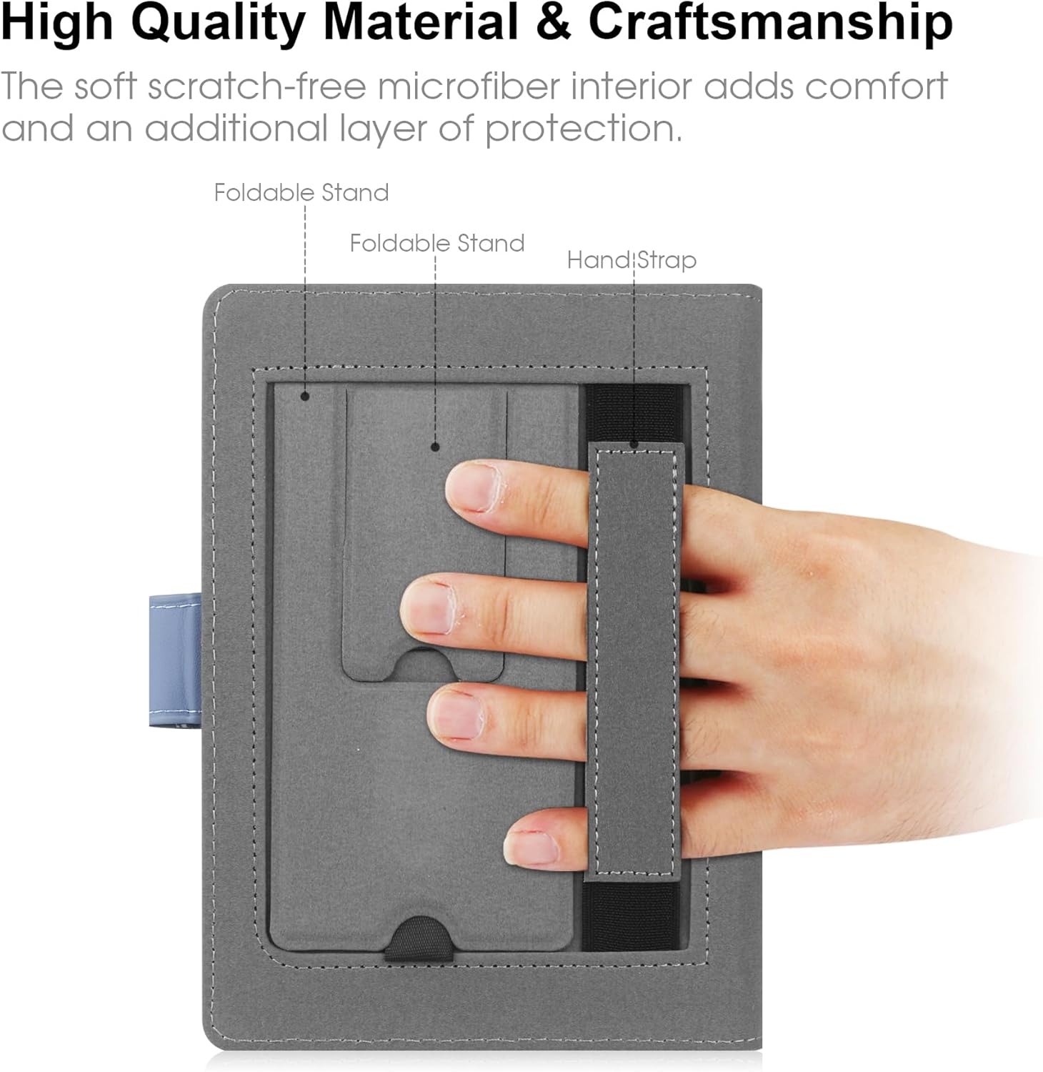 Universal Hoyixi Case for 6.8 ", 7" "Kindle Paperwhite/Colorsoft/Kobo/Pocketbook/Tolino/Sony E-book Reader Cover for 6" -7 '' '' '' '' '' '' pocket-session with stands with stands with stands, viola