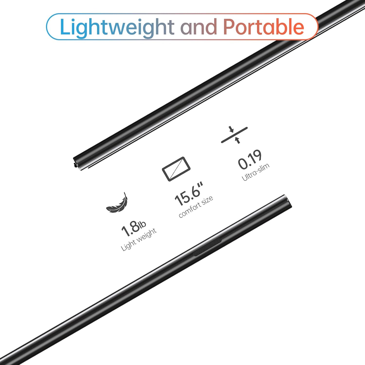 VILVA 4K Portable Monitor, 15.6'' IPS 3840x2160 UHD Computer Monitor, 100% Adobe RGB Gaming Monitor USB C HDMI Portable Travel Display w/Speakers Smart Cover for Laptop Xbox PS4 Switch Phone Mac 15'6 4K