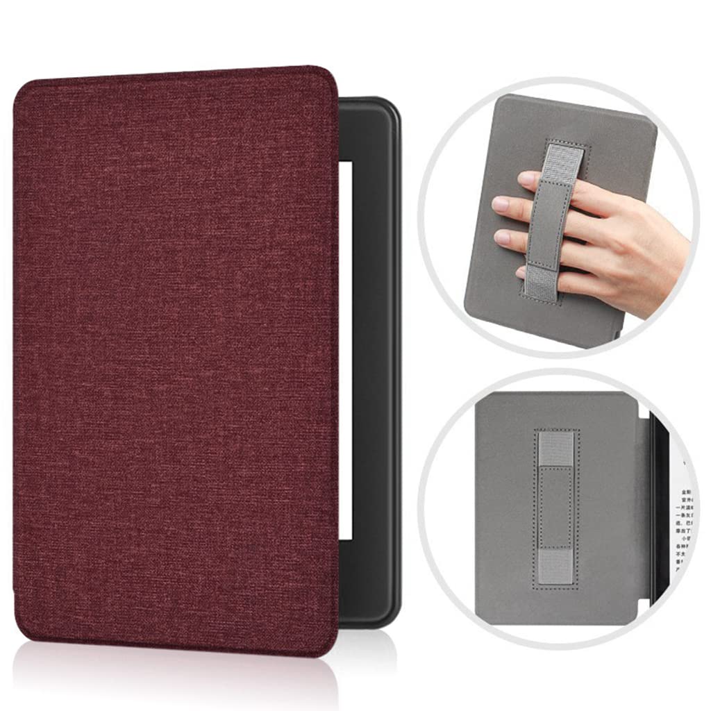 Zcooooool fabric case for 6 "Kindle Paperwhite (7a/6a/5th generation 2015/2013/2012 released model: dp75sdi or ey21) non -slip Paperwhite custody Paperwhite (7th/6th/5th) wine red