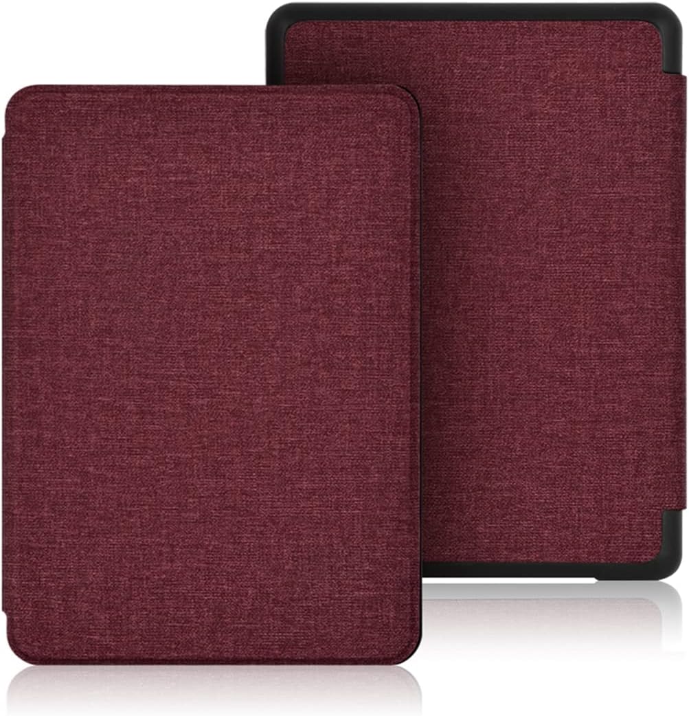 Zcooooool fabric case for 6 "Kindle Paperwhite (7a/6a/5th generation 2015/2013/2012 released model: dp75sdi or ey21) non -slip Paperwhite custody Paperwhite (7th/6th/5th) wine red