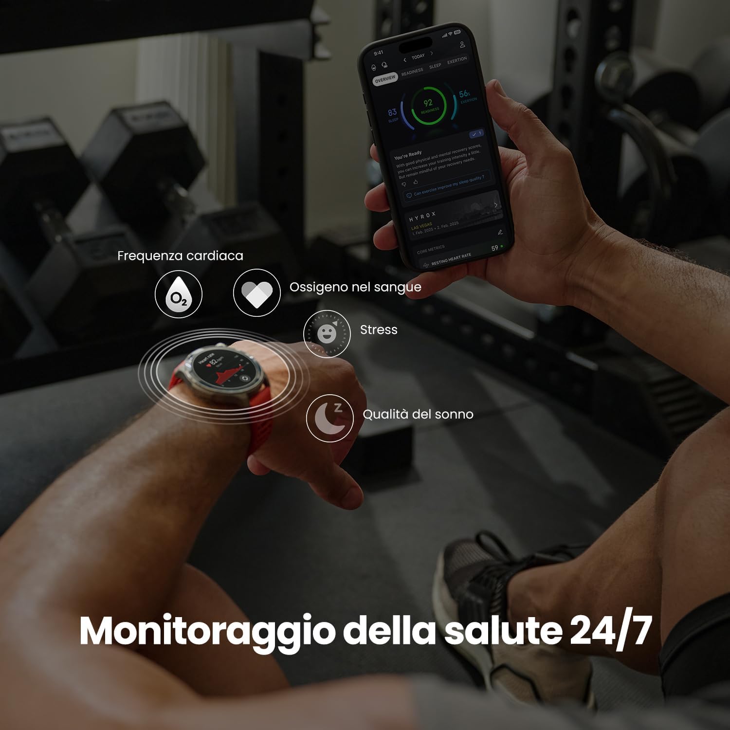 Amazfit Balance 2 Smartwatch 47mm, AMOLED 1.5", Offline Maps, Dual Band GPS, 21 Days Battery, Over 170 Sports Modes, HYROX and Golf, Strength Training, Cardio & Sleep for Android and iPhone