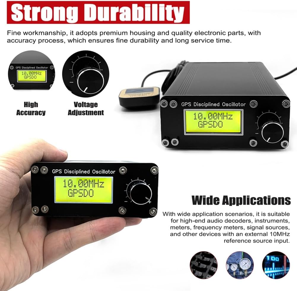 Asyduey GPSDDO disciplined oscillator GPS A 10mHz square GNSS DISCOUNTED WATCH GPS 1pps GPS watch for audio decoders