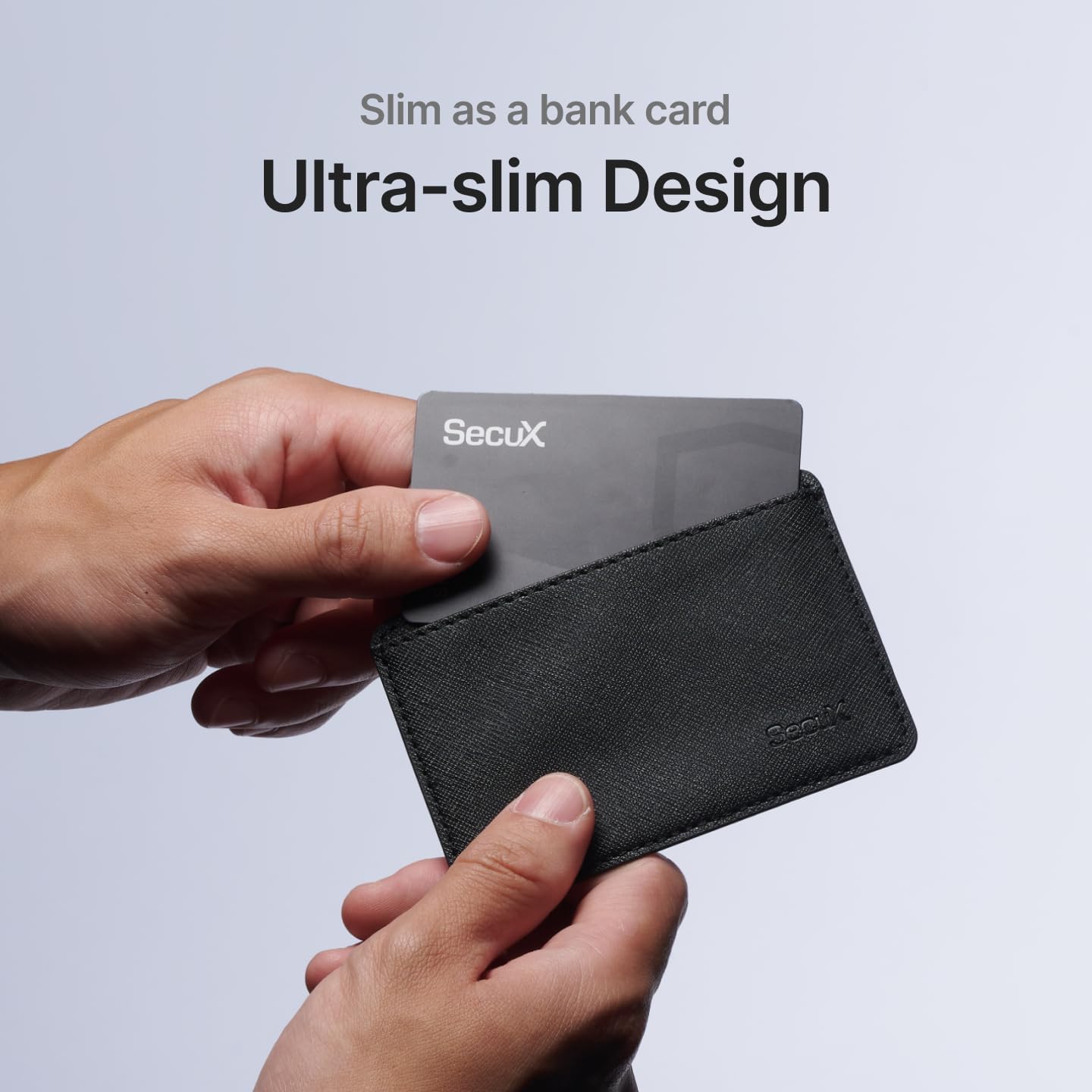 BIO Crypto Hardware Wallet BIO SHIELD - Safe biometric authentication, cold storage card for NFT, Bitcoin, Ethereum, ERC20, BEP20, etc., flat black, compact