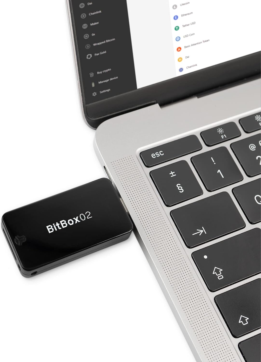 Bitbox02 Wallet for cryptocurrencies: Bitcoin, Ethereum plus 1500 token - hardware portfolio for Cold Storage produced in Switzerland - with desktop and mobile app