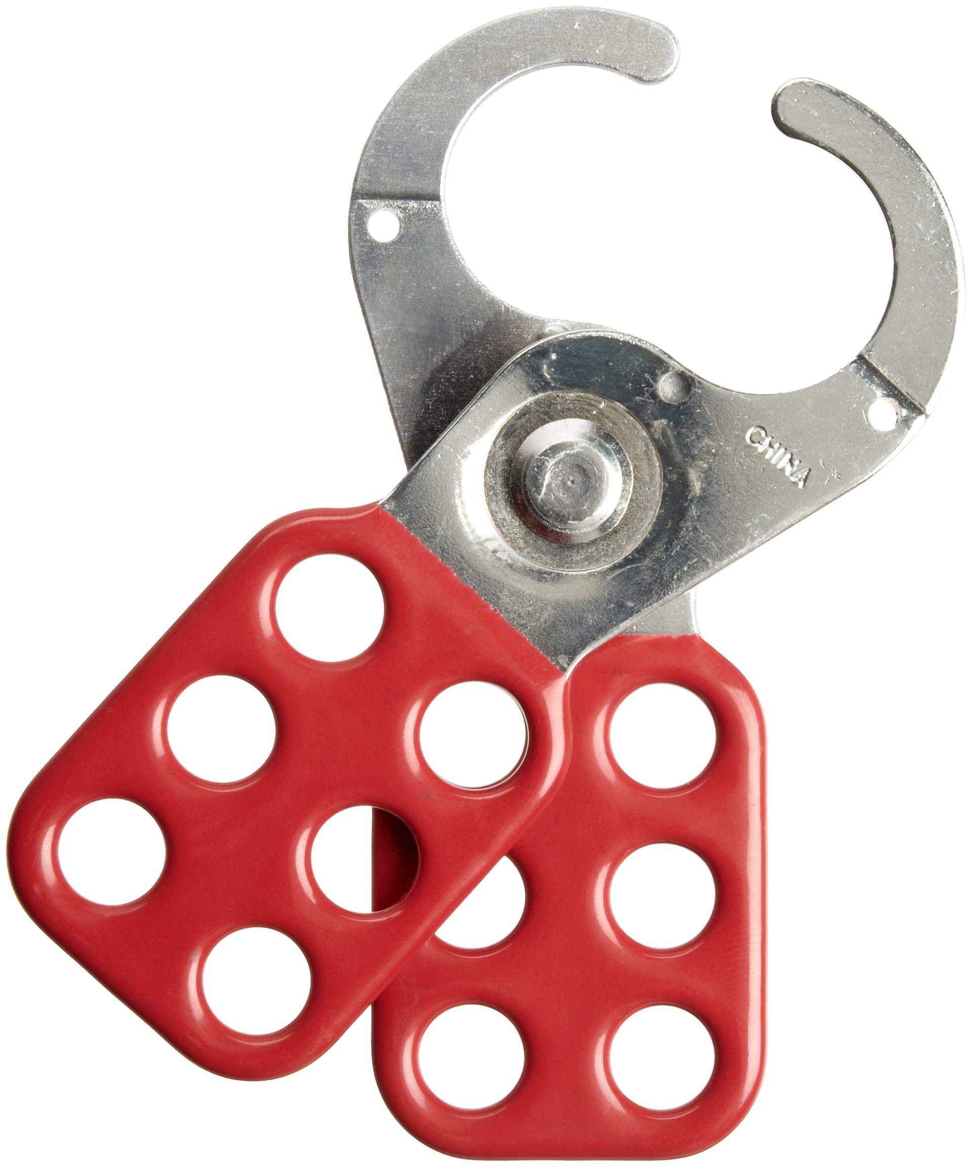 Brady - 65375 Steel Lockout Hasp with Vinyl-Coated Handle, 1" Inside Jaw Diameter (Pack of 12) 1" Inside Jaw Diameter 12