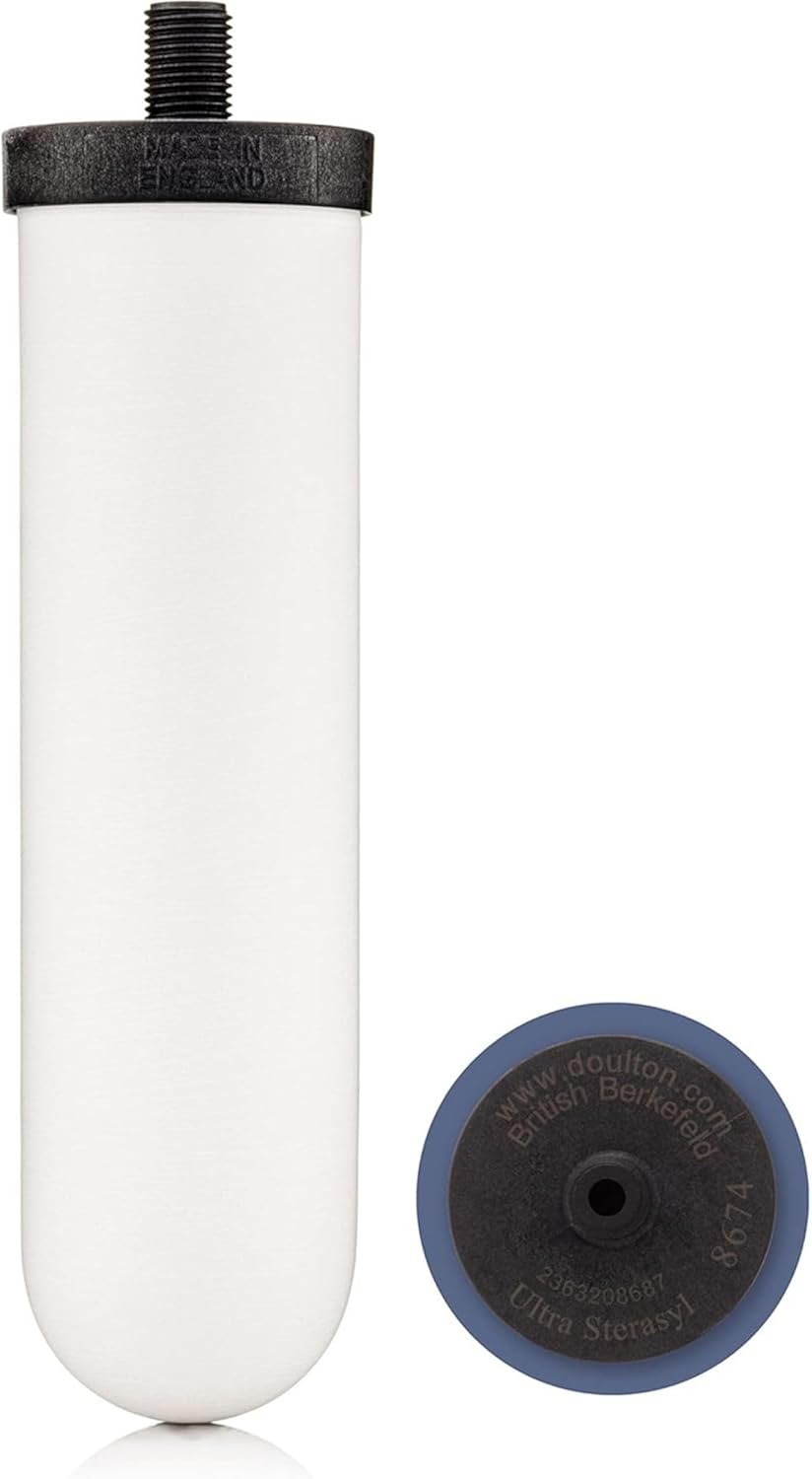 British Berkefeld 7" Ultra Sterasyl Ceramic Gravity Filter Cartridge | 1 Pack | Reduces Contaminants | Fits All Gravity Vessels | Improves Taste | NSF Certified 1 Pack