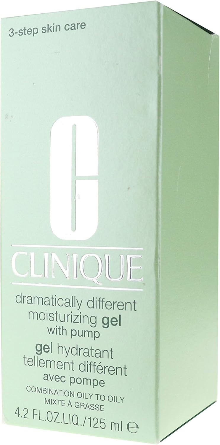 Clinique Dramatically Different Moisturizing - Moisturizing Gel Cream for Combination and Oily Skin, Unisex, 125 ml 125 ml (Pack of 1)