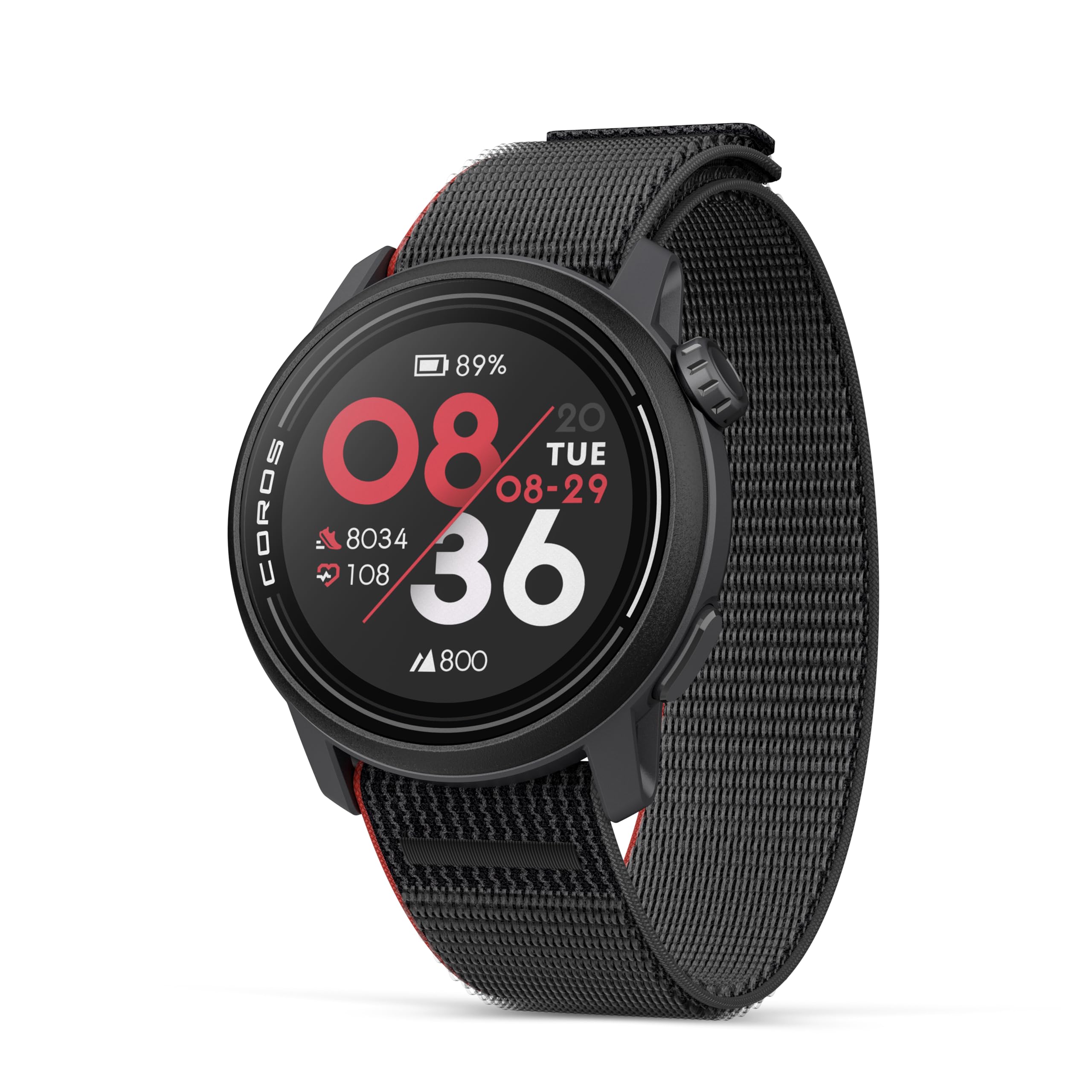COROS PACE 3 Sports watch GPS-Running Watch light and comfortable, 17-day battery life, precise GPS, heart rate monitor, navigation, sleep monitoring, training plan, running Nylon ink Nylon ink