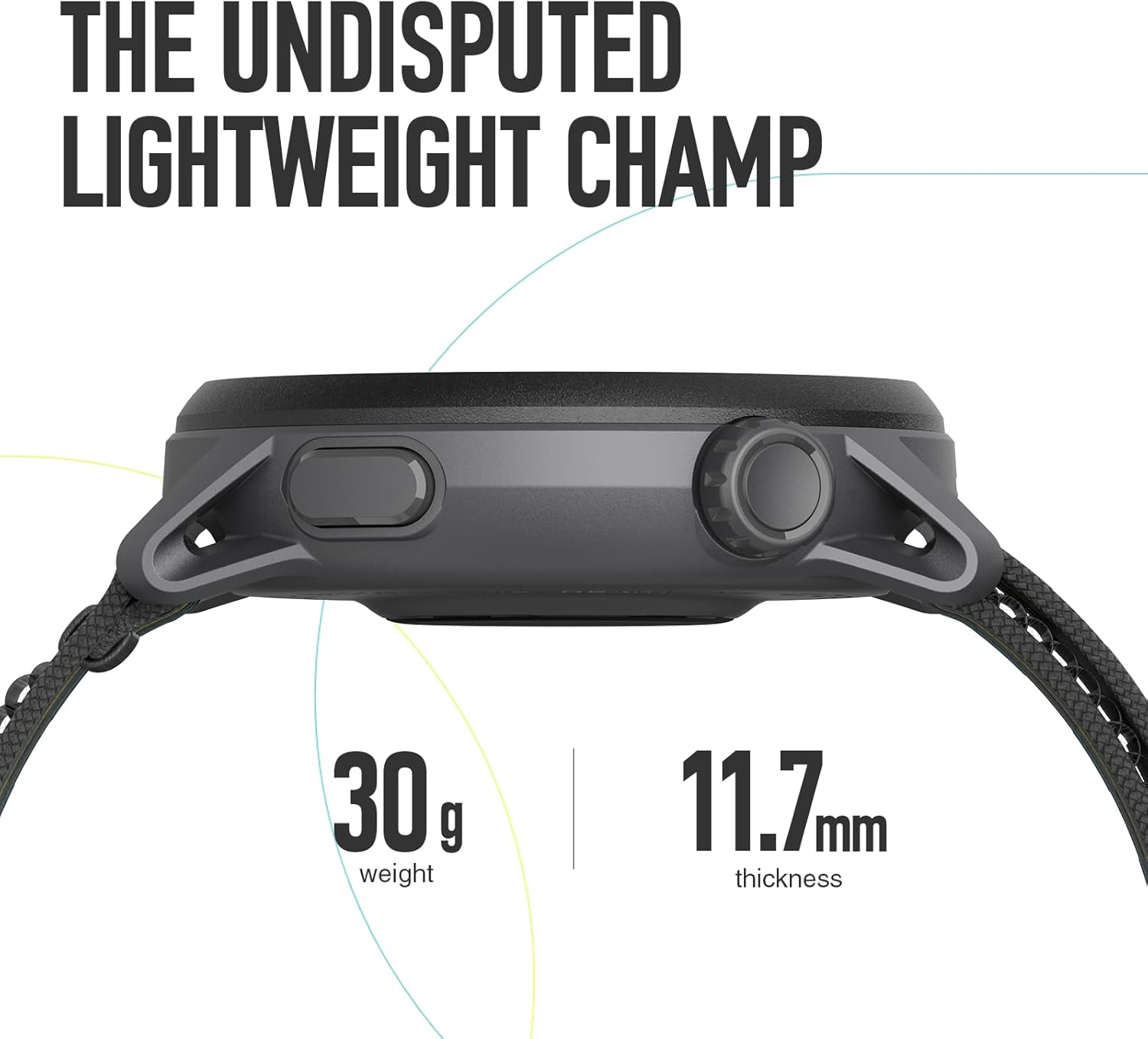 COROS PACE 3 Sports watch GPS-Running Watch light and comfortable, 17-day battery life, precise GPS, heart rate monitor, navigation, sleep monitoring, training plan, running Nylon ink Nylon ink