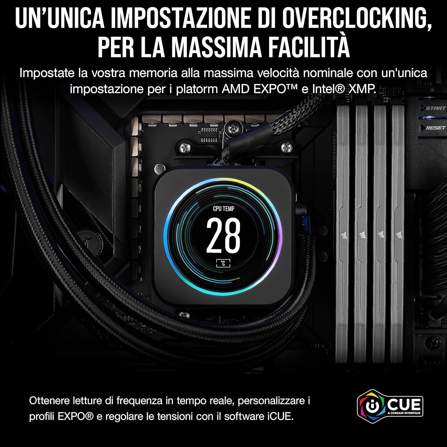 Corsair Vengeance DDR5 32GB (2x16GB) DDR5 6000MHz CL30 AMD Expo Intel XMP ICUE compatible Memory for computer - Gray (CMK32GX5M2B6000Z30) 32GB (2 x 16GB)